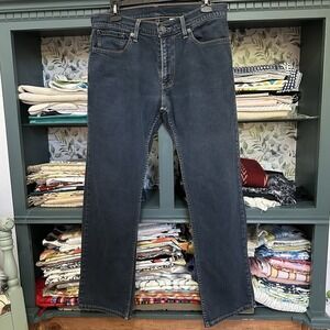 Levi's 514 Jeans Blue Mens 33W 30L Slim Straight Fit Red Tab Denim Zip Fly